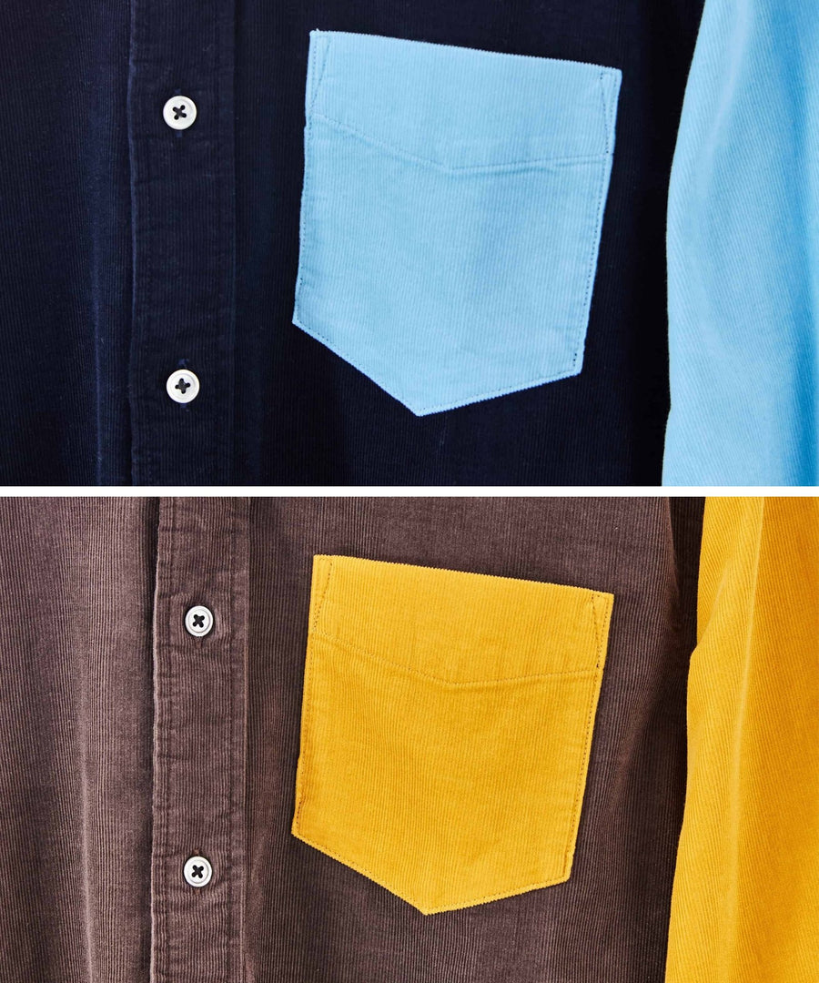 The C/B Shirts 2-Pack | Navy/Sky + Shadow/Ginger - Cordurry