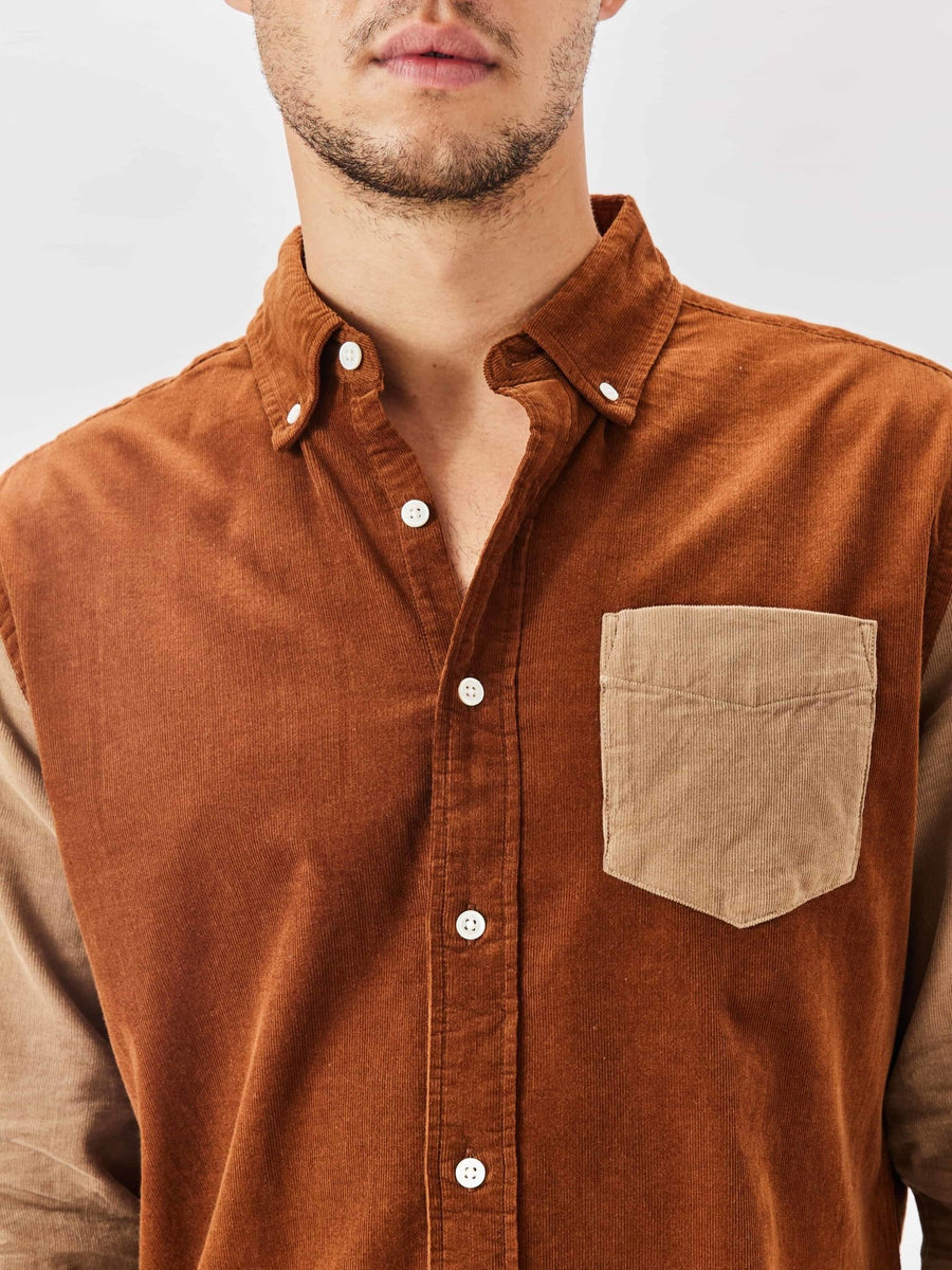 The C/B Shirts 2-Pack | Shadow/Ginger + Pecan/Taupe - Cordurry