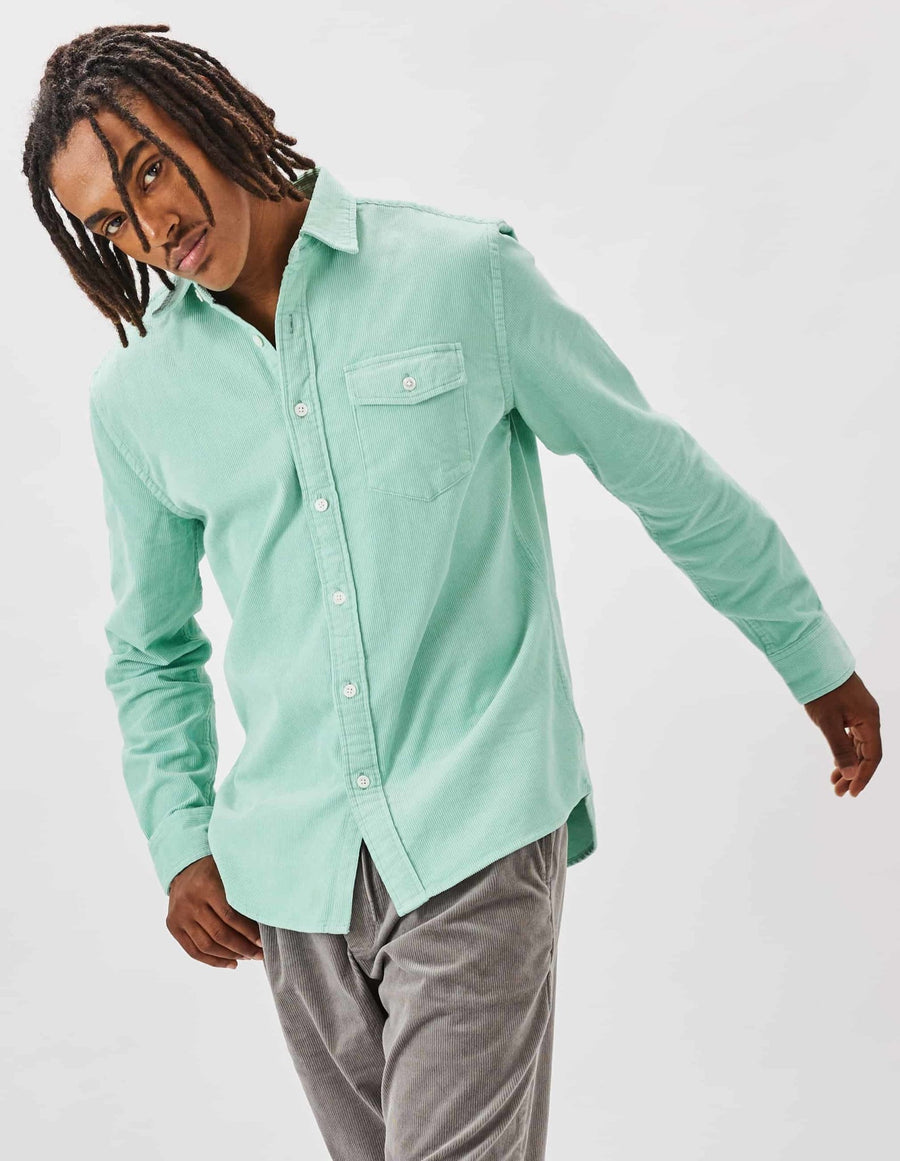 The Overshirts 2-Pack | Charcoal + Ocean Green - Cordurry