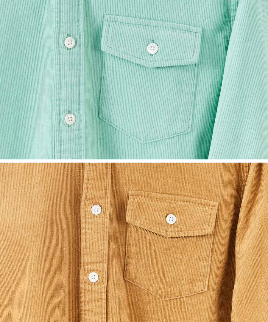 The Overshirts 2-Pack | Ocean Green + Toast - Cordurry