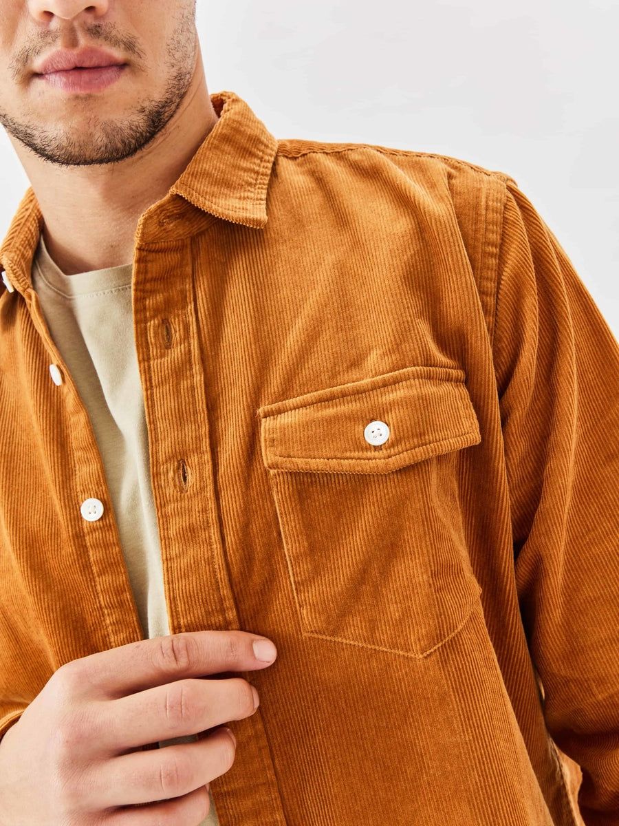 The Overshirts 3-Pack | Caramel + Charcoal + Pacific Blue - Cordurry