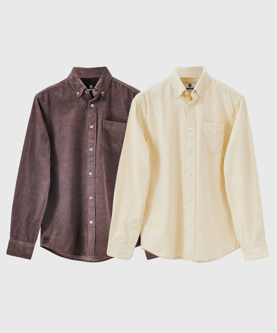 The Shirts 2-Pack | Shadow + Ivory - Cordurry